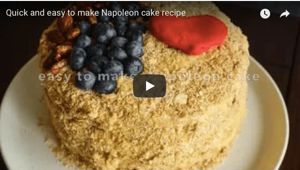 Eat cake first: quick and easy to make Napoleon cake recipe